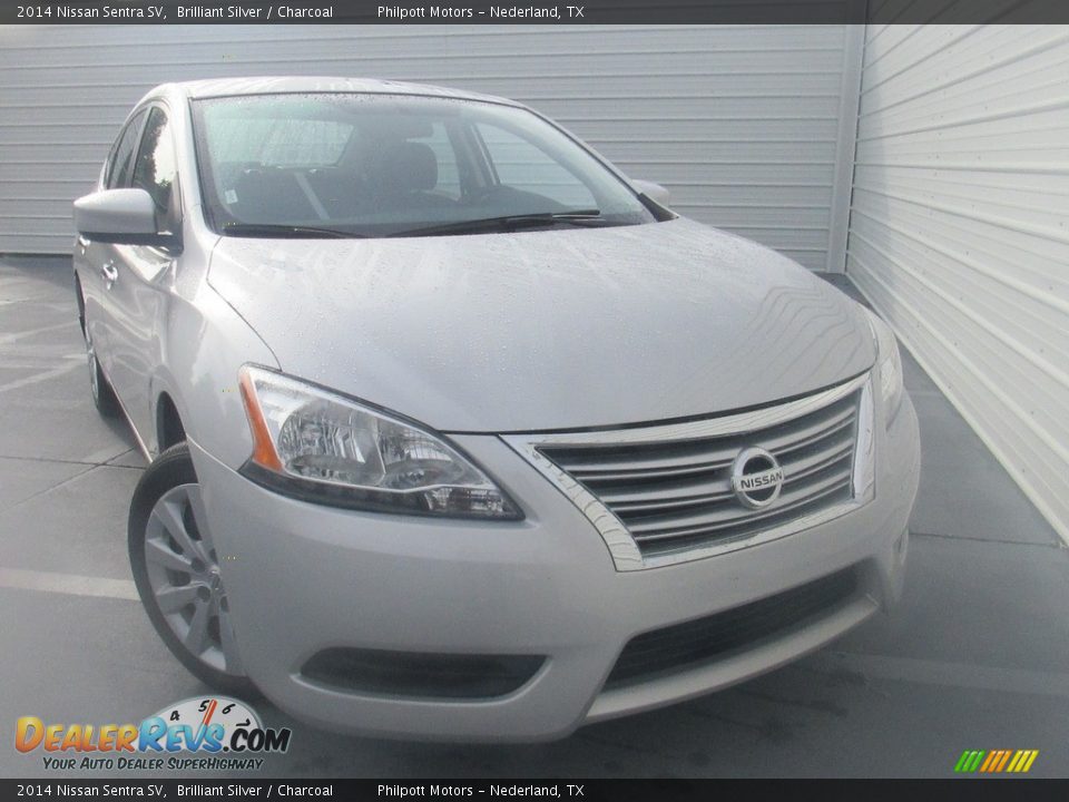 2014 Nissan Sentra SV Brilliant Silver / Charcoal Photo #1