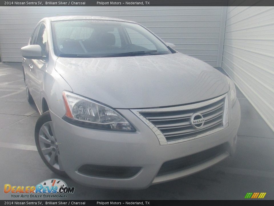 2014 Nissan Sentra SV Brilliant Silver / Charcoal Photo #2