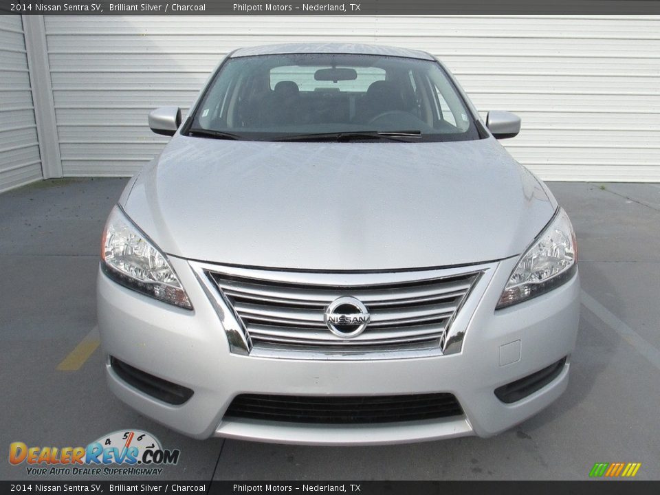 2014 Nissan Sentra SV Brilliant Silver / Charcoal Photo #5