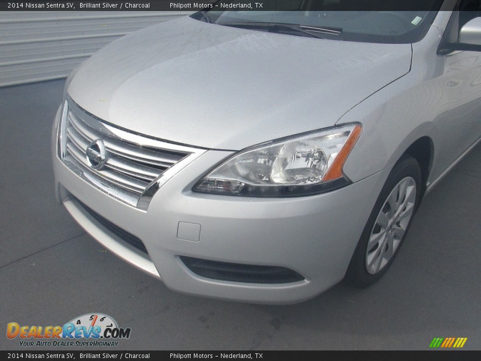 2014 Nissan Sentra SV Brilliant Silver / Charcoal Photo #7