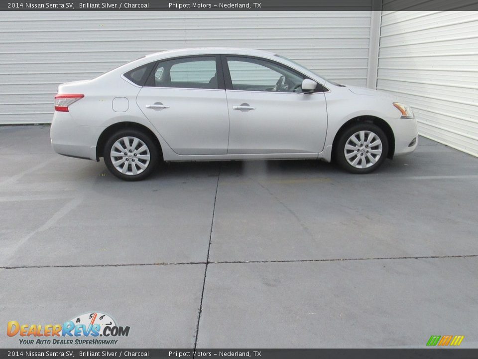 2014 Nissan Sentra SV Brilliant Silver / Charcoal Photo #8