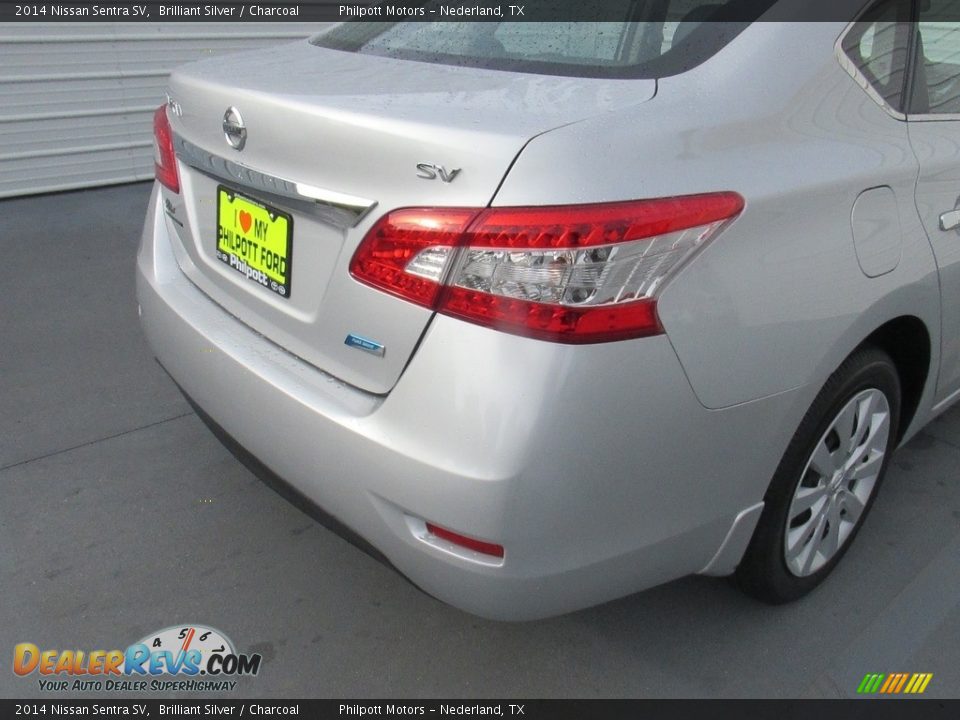 2014 Nissan Sentra SV Brilliant Silver / Charcoal Photo #12