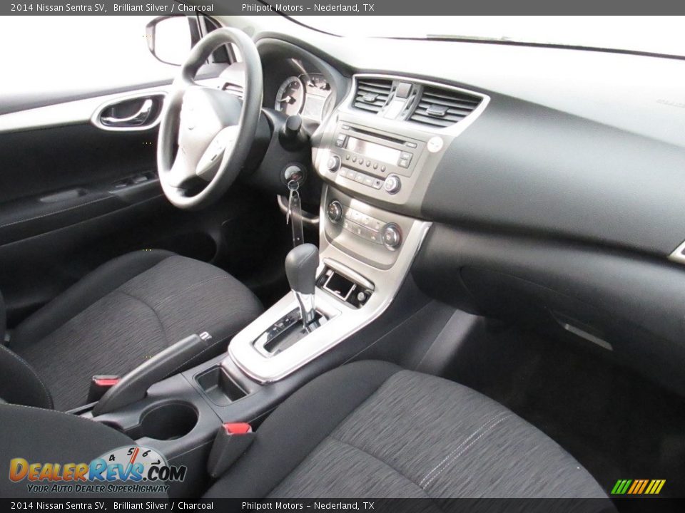 2014 Nissan Sentra SV Brilliant Silver / Charcoal Photo #25