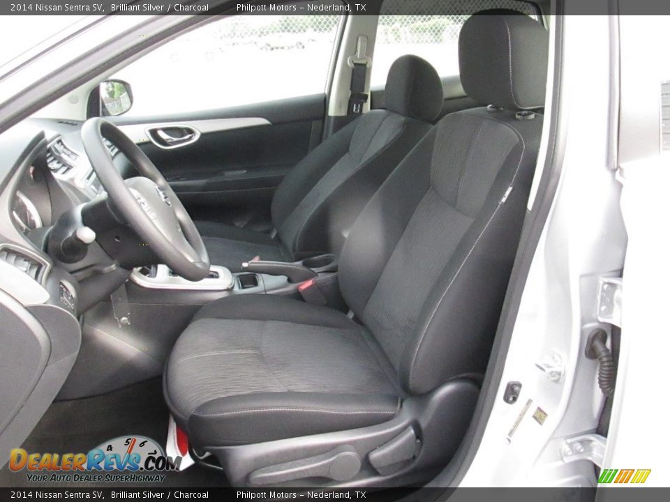 2014 Nissan Sentra SV Brilliant Silver / Charcoal Photo #36