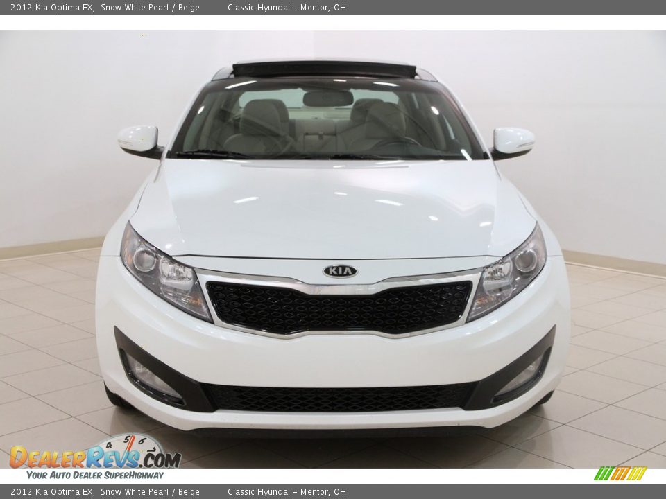 2012 Kia Optima EX Snow White Pearl / Beige Photo #2