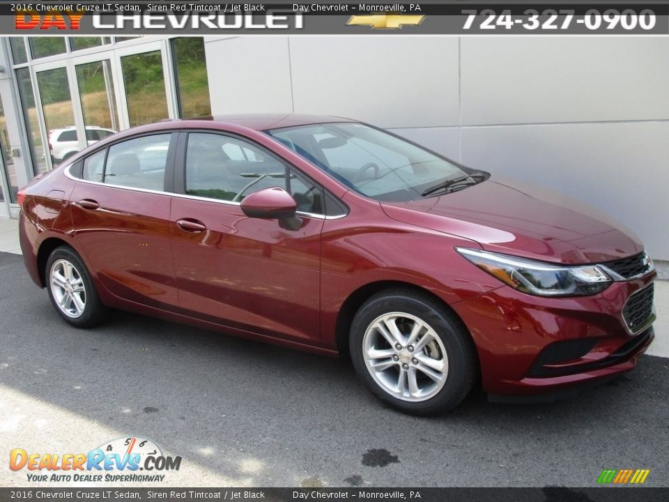 2016 Chevrolet Cruze LT Sedan Siren Red Tintcoat / Jet Black Photo #1