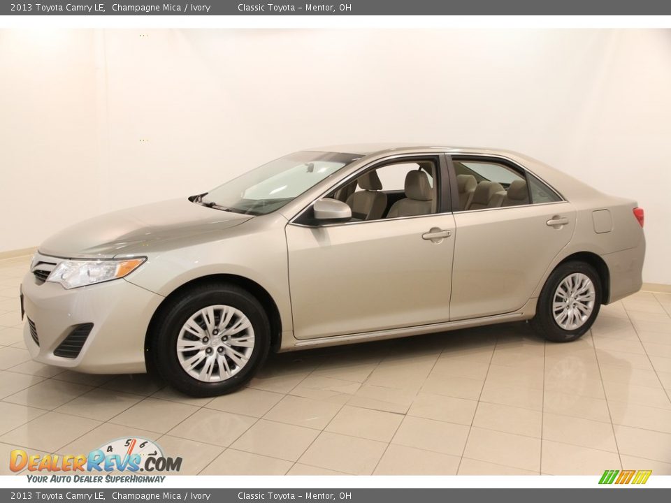 2013 Toyota Camry LE Champagne Mica / Ivory Photo #3