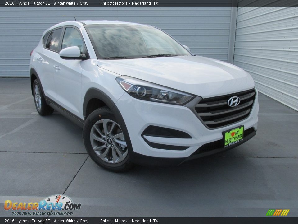 2016 Hyundai Tucson SE Winter White / Gray Photo #1