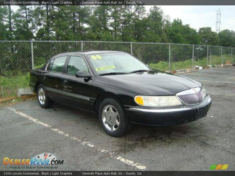 2000 Lincoln Continental Black / Light Graphite Photo #3