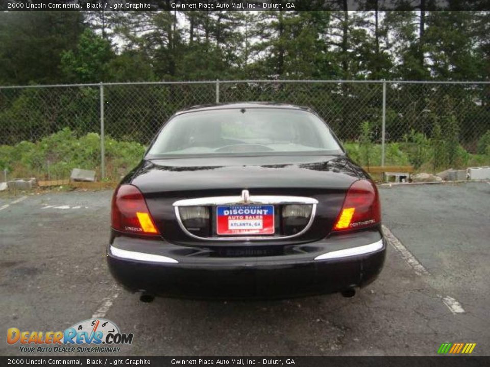 2000 Lincoln Continental Black / Light Graphite Photo #5