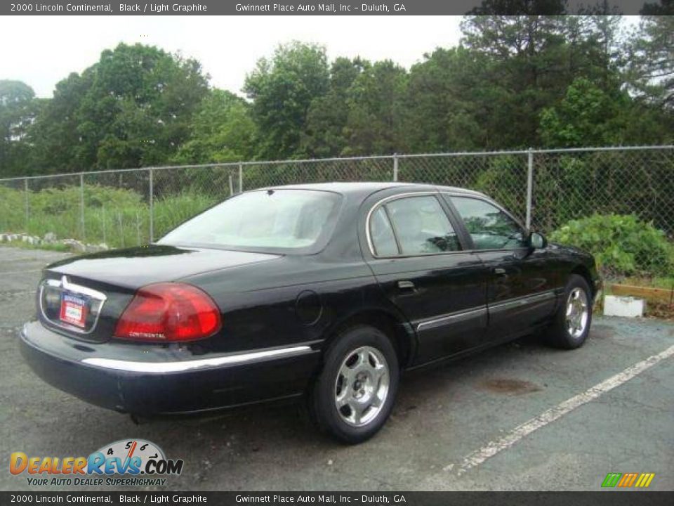 2000 Lincoln Continental Black / Light Graphite Photo #6