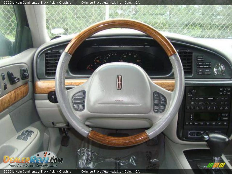 2000 Lincoln Continental Black / Light Graphite Photo #7