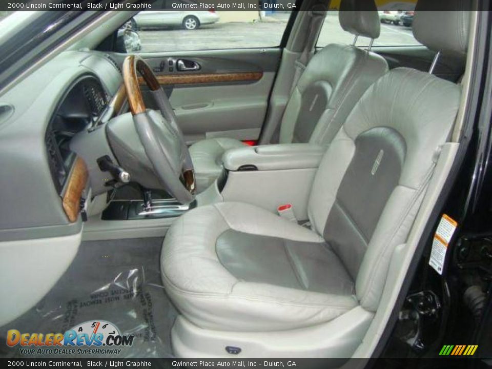2000 Lincoln Continental Black / Light Graphite Photo #8