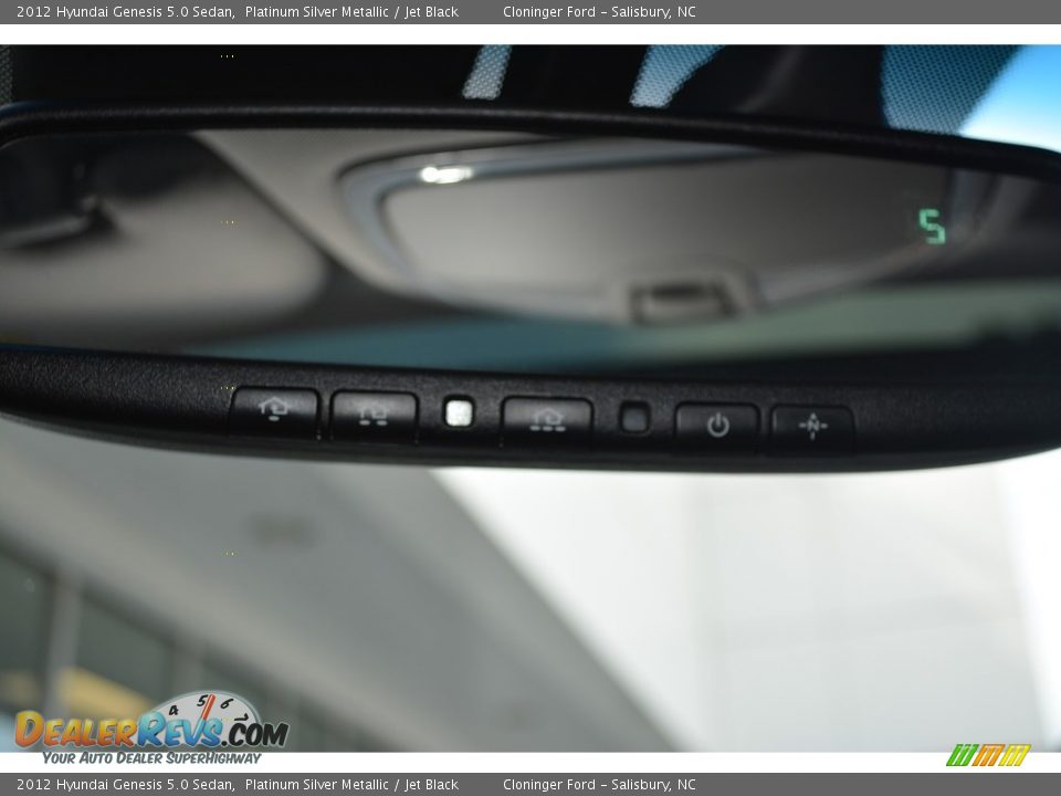 2012 Hyundai Genesis 5.0 Sedan Platinum Silver Metallic / Jet Black Photo #22