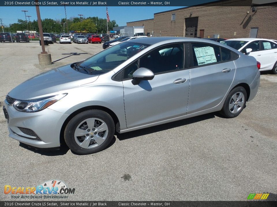 2016 Chevrolet Cruze LS Sedan Silver Ice Metallic / Jet Black Photo #1