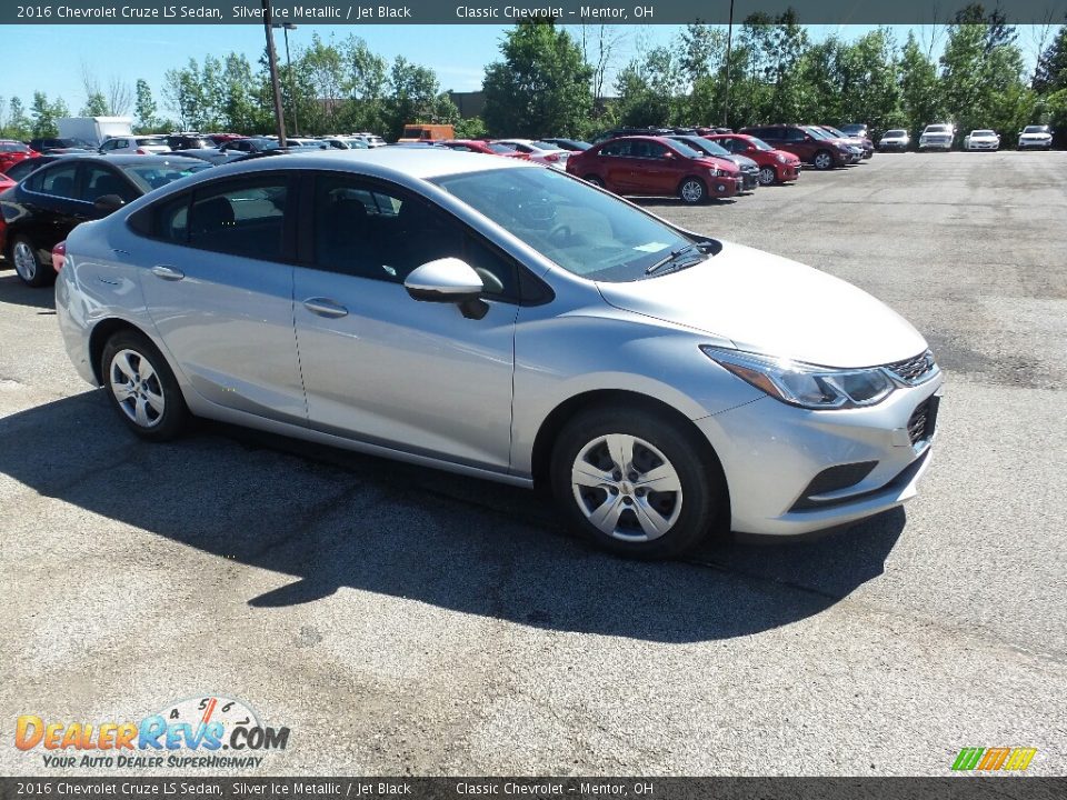 2016 Chevrolet Cruze LS Sedan Silver Ice Metallic / Jet Black Photo #3