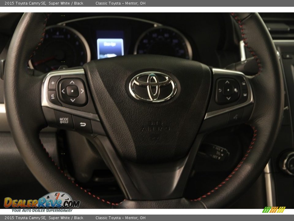 2015 Toyota Camry SE Super White / Black Photo #6