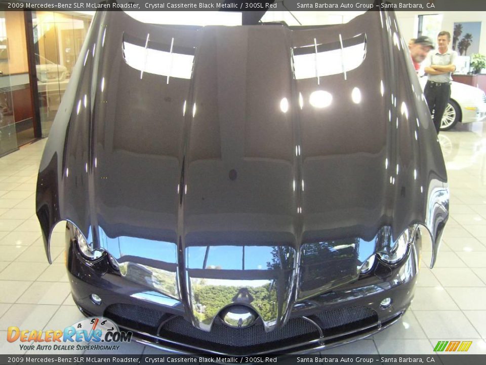 2009 Mercedes-Benz SLR McLaren Roadster Crystal Cassiterite Black Metallic / 300SL Red Photo #7