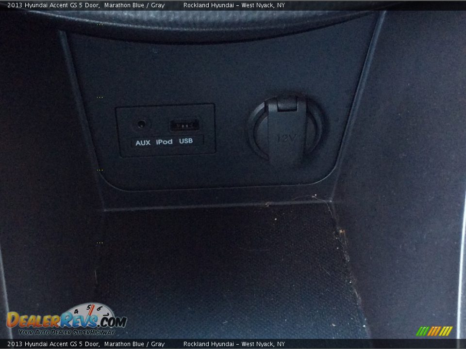 2013 Hyundai Accent GS 5 Door Marathon Blue / Gray Photo #14