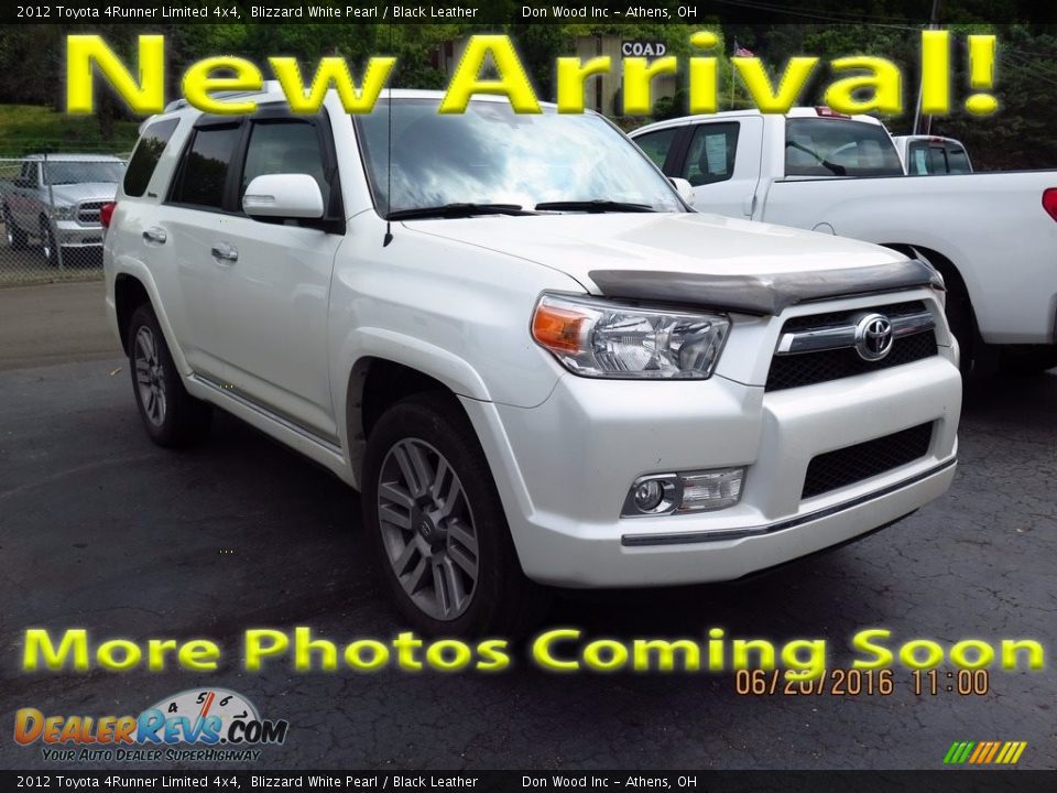 2012 Toyota 4Runner Limited 4x4 Blizzard White Pearl / Black Leather Photo #1