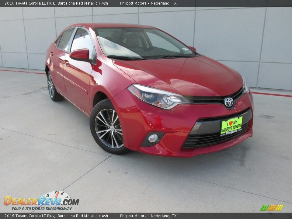 2016 Toyota Corolla LE Plus Barcelona Red Metallic / Ash Photo #1