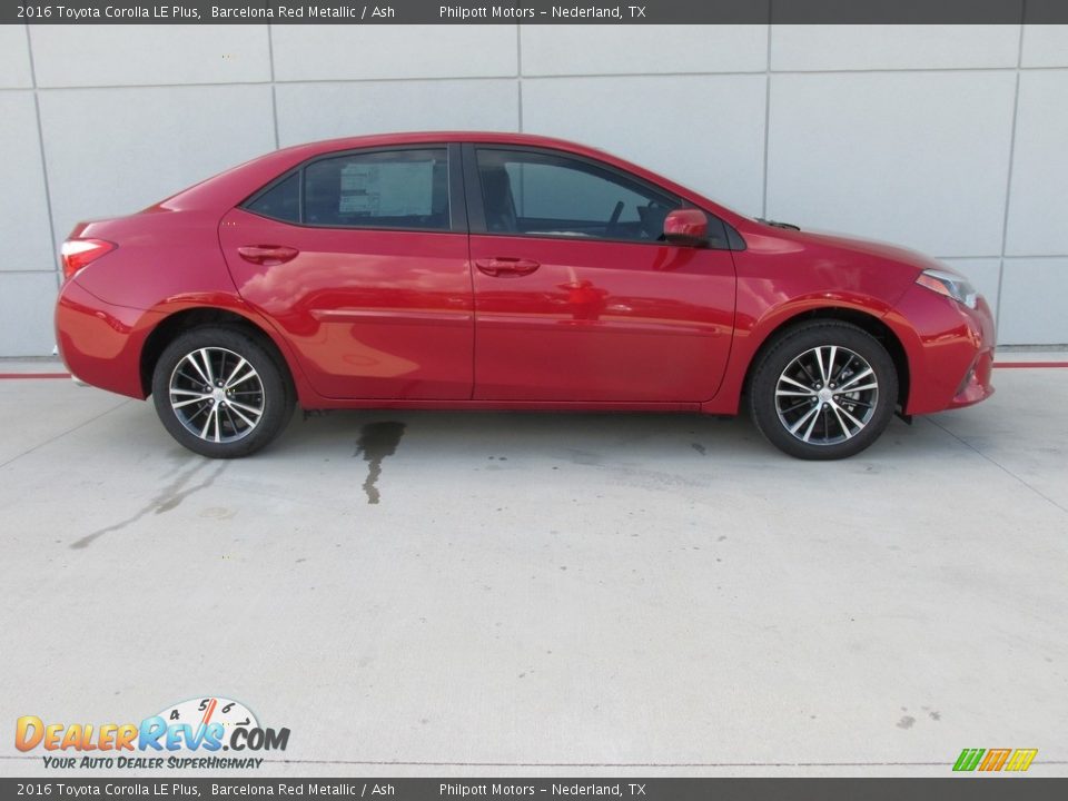 2016 Toyota Corolla LE Plus Barcelona Red Metallic / Ash Photo #3