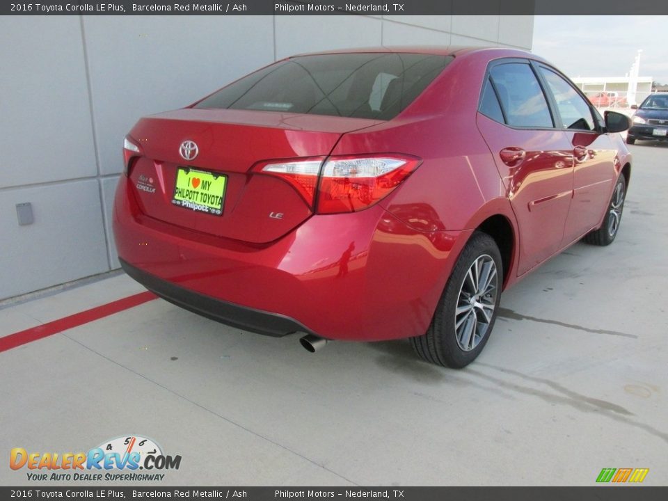 2016 Toyota Corolla LE Plus Barcelona Red Metallic / Ash Photo #4