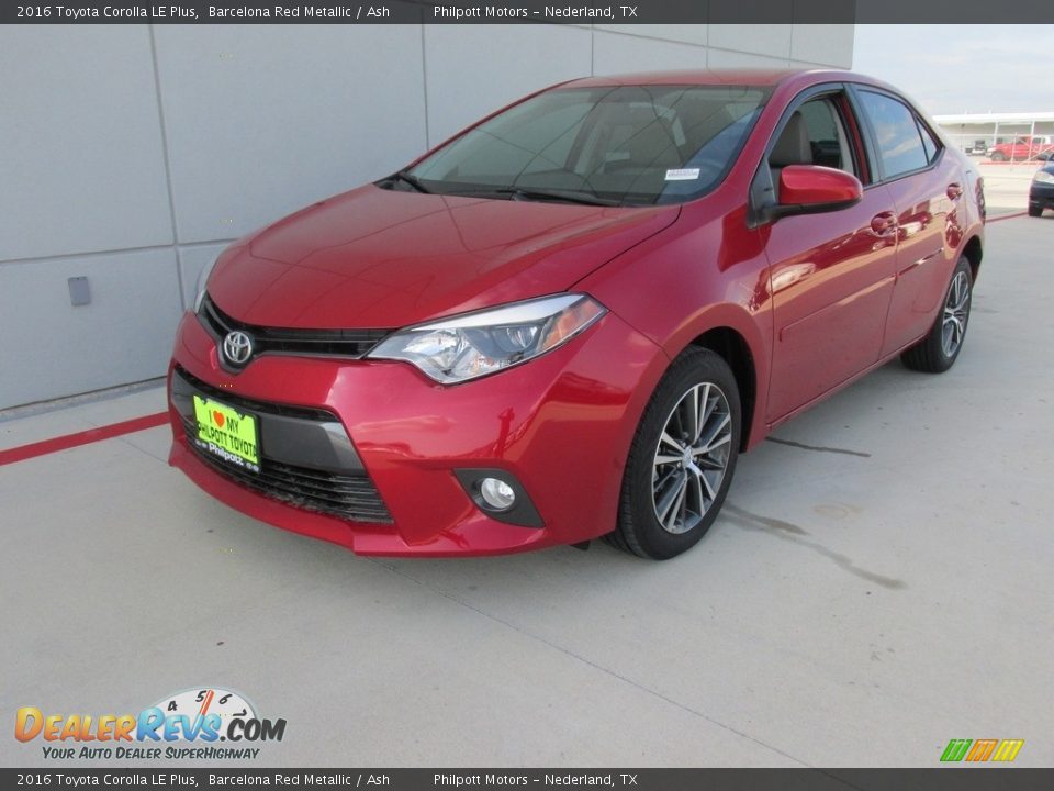 2016 Toyota Corolla LE Plus Barcelona Red Metallic / Ash Photo #7