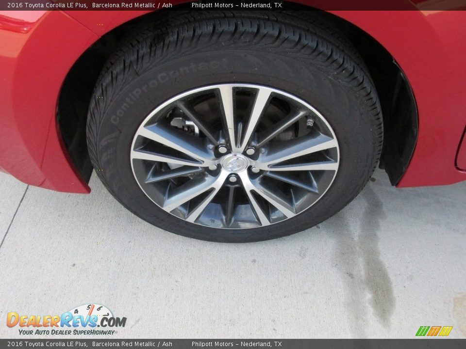 2016 Toyota Corolla LE Plus Barcelona Red Metallic / Ash Photo #11