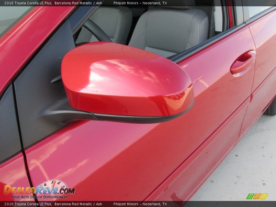 2016 Toyota Corolla LE Plus Barcelona Red Metallic / Ash Photo #12