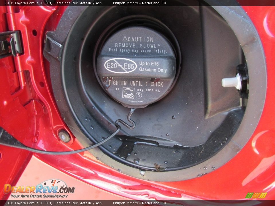 2016 Toyota Corolla LE Plus Barcelona Red Metallic / Ash Photo #13