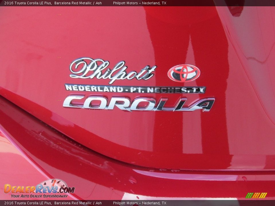 2016 Toyota Corolla LE Plus Barcelona Red Metallic / Ash Photo #15