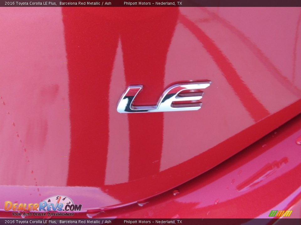2016 Toyota Corolla LE Plus Barcelona Red Metallic / Ash Photo #16