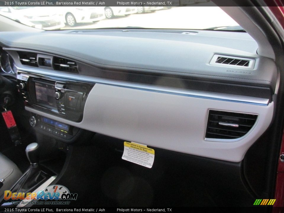 2016 Toyota Corolla LE Plus Barcelona Red Metallic / Ash Photo #17