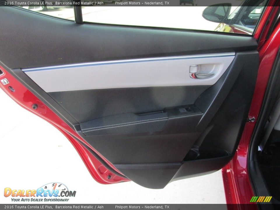 2016 Toyota Corolla LE Plus Barcelona Red Metallic / Ash Photo #18