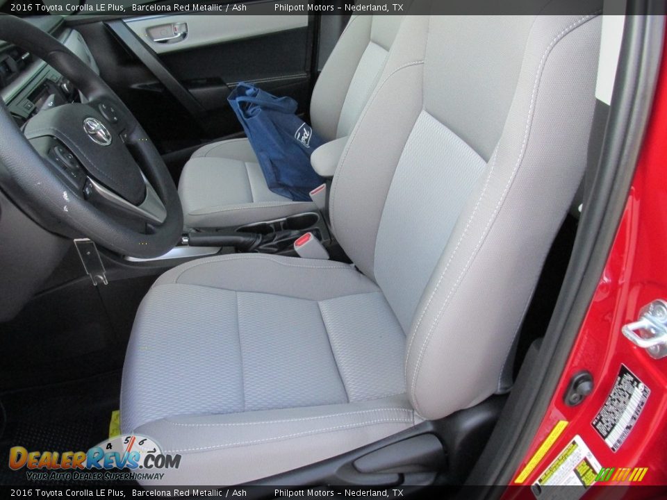 2016 Toyota Corolla LE Plus Barcelona Red Metallic / Ash Photo #22
