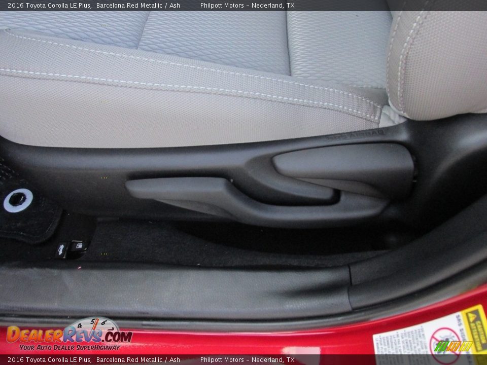 2016 Toyota Corolla LE Plus Barcelona Red Metallic / Ash Photo #23