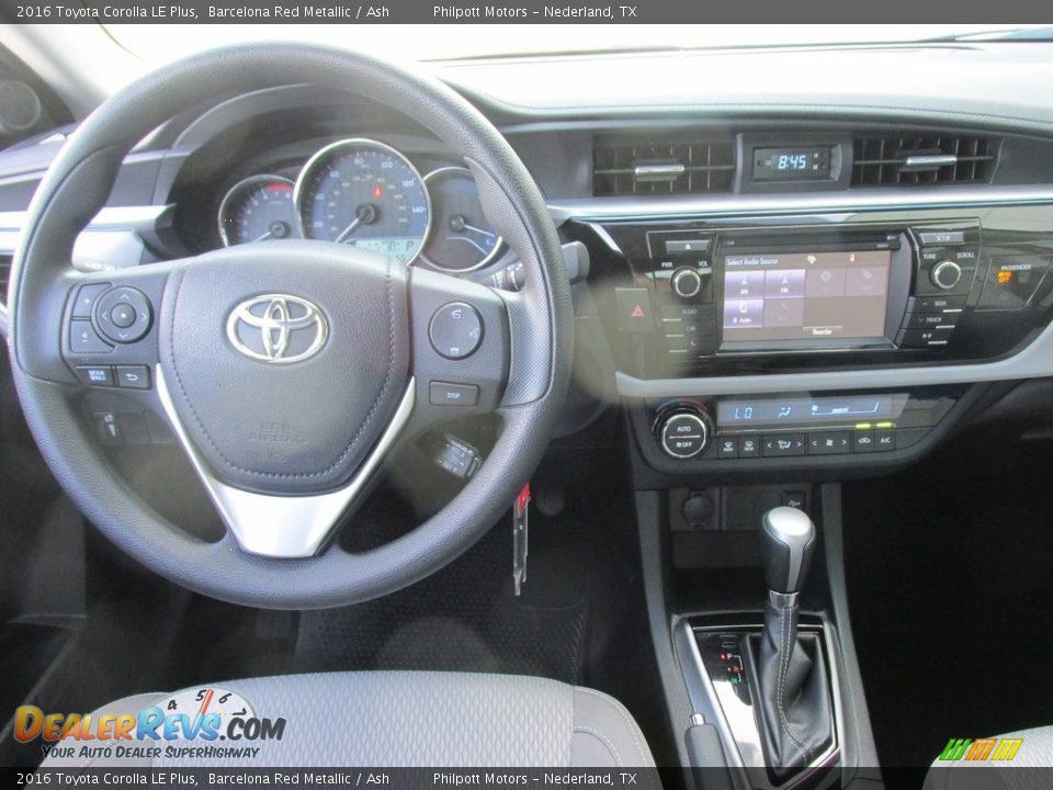 2016 Toyota Corolla LE Plus Barcelona Red Metallic / Ash Photo #24