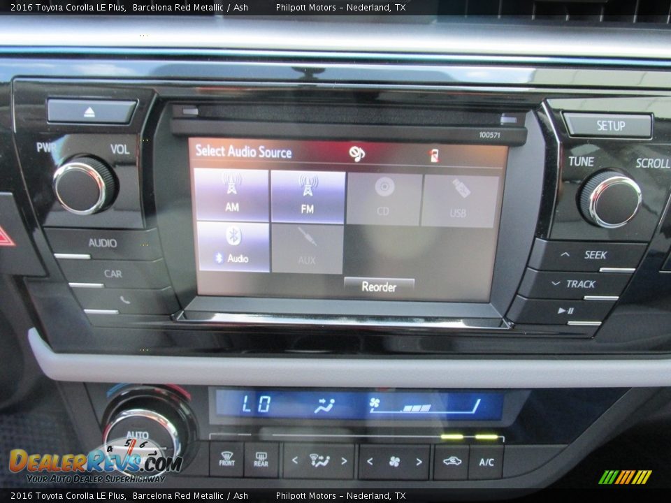 2016 Toyota Corolla LE Plus Barcelona Red Metallic / Ash Photo #26