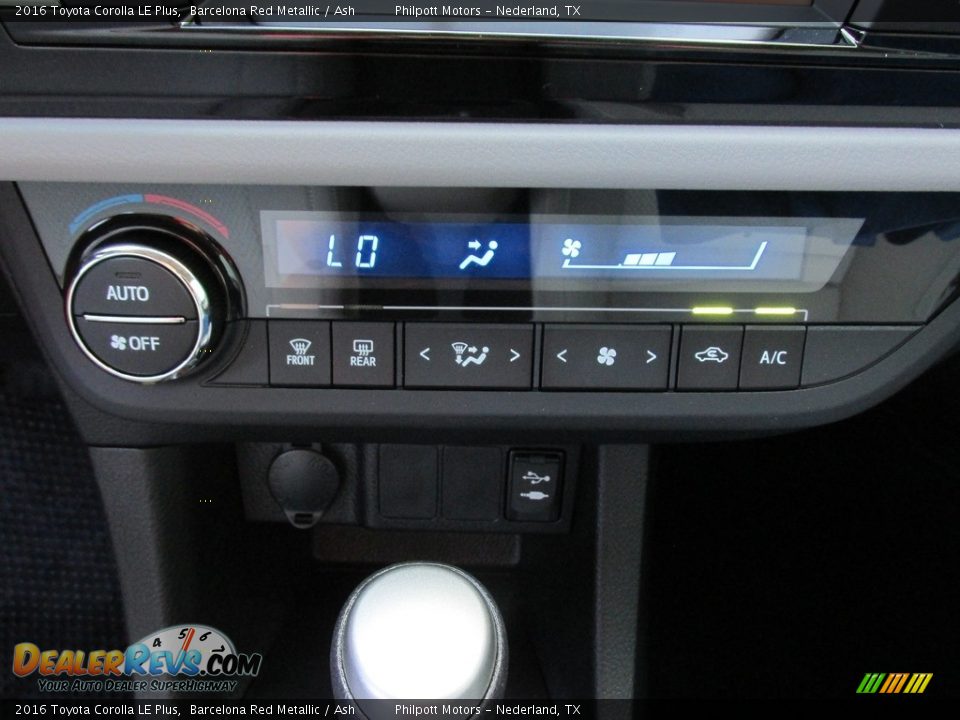 2016 Toyota Corolla LE Plus Barcelona Red Metallic / Ash Photo #27