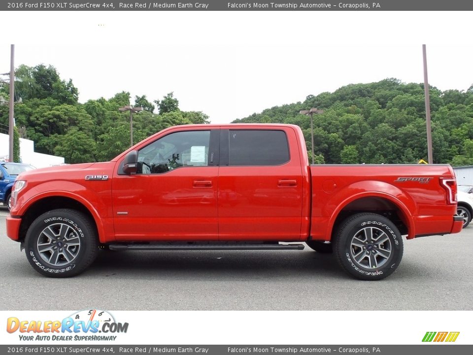 2016 Ford F150 XLT SuperCrew 4x4 Race Red / Medium Earth Gray Photo #1