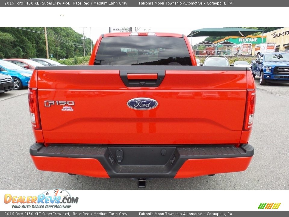 2016 Ford F150 XLT SuperCrew 4x4 Race Red / Medium Earth Gray Photo #7