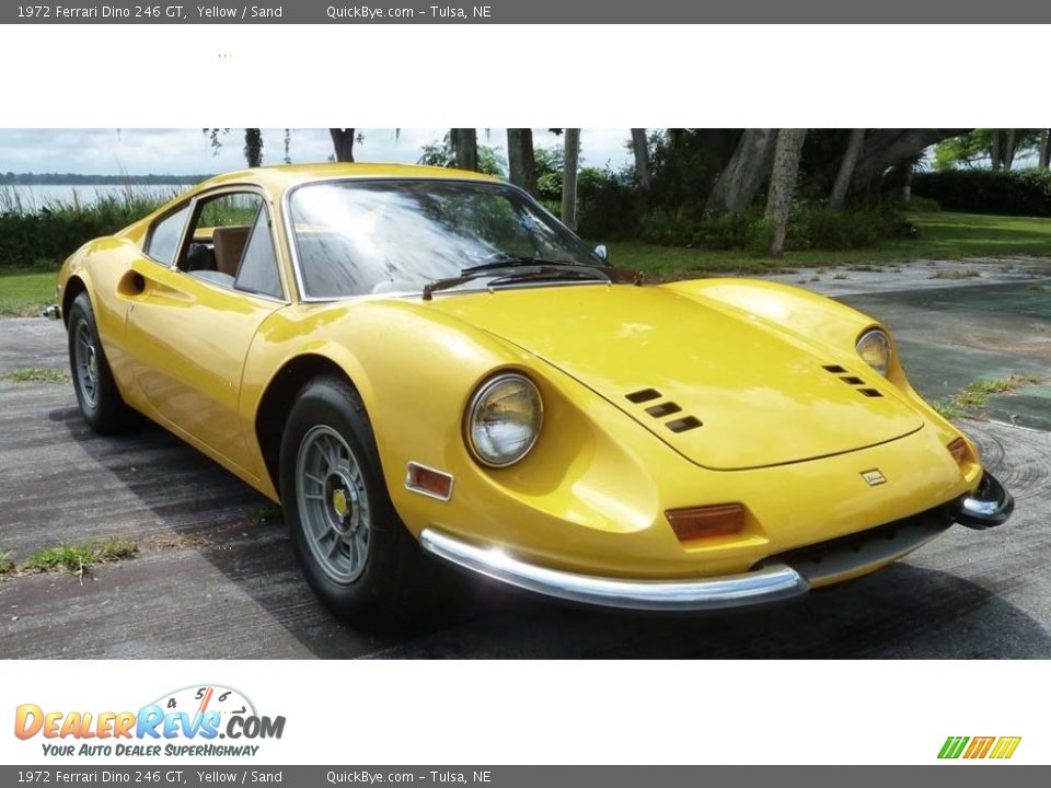 Yellow 1972 Ferrari Dino 246 GT Photo #7