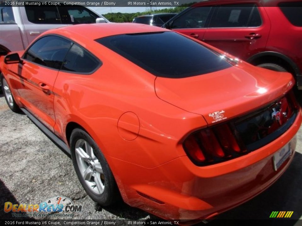 2016 Ford Mustang V6 Coupe Competition Orange / Ebony Photo #4