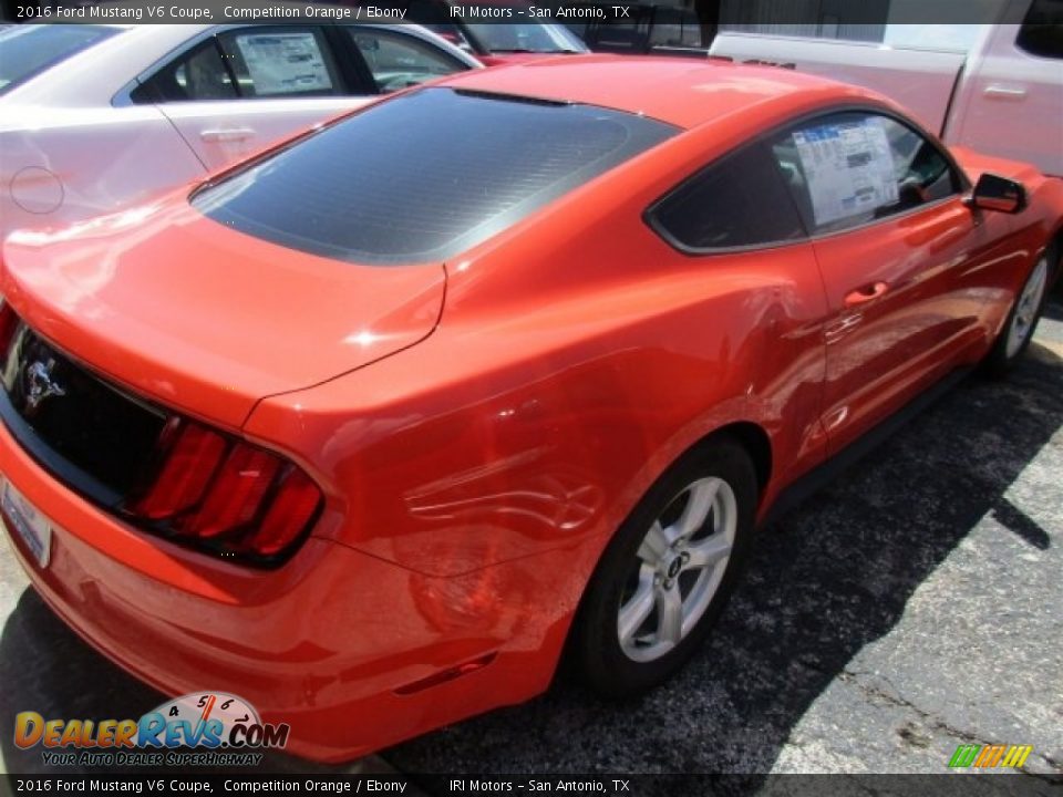 2016 Ford Mustang V6 Coupe Competition Orange / Ebony Photo #6