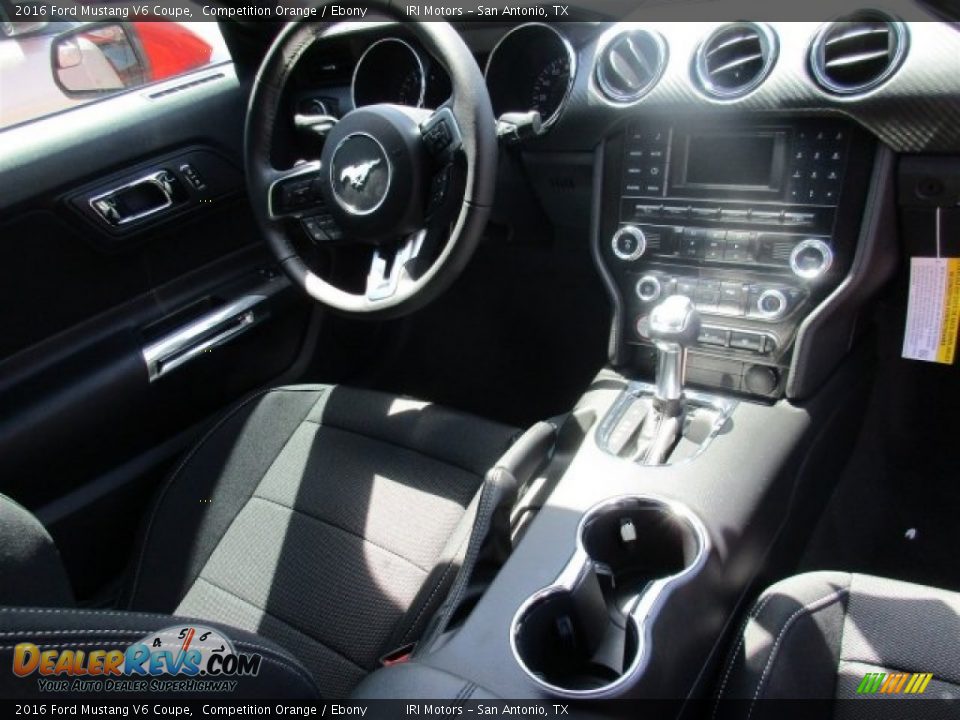 2016 Ford Mustang V6 Coupe Competition Orange / Ebony Photo #7