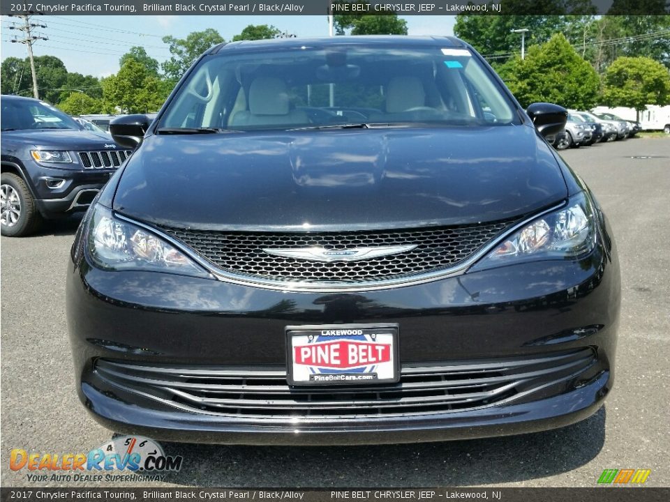 2017 Chrysler Pacifica Touring Brilliant Black Crystal Pearl / Black/Alloy Photo #2