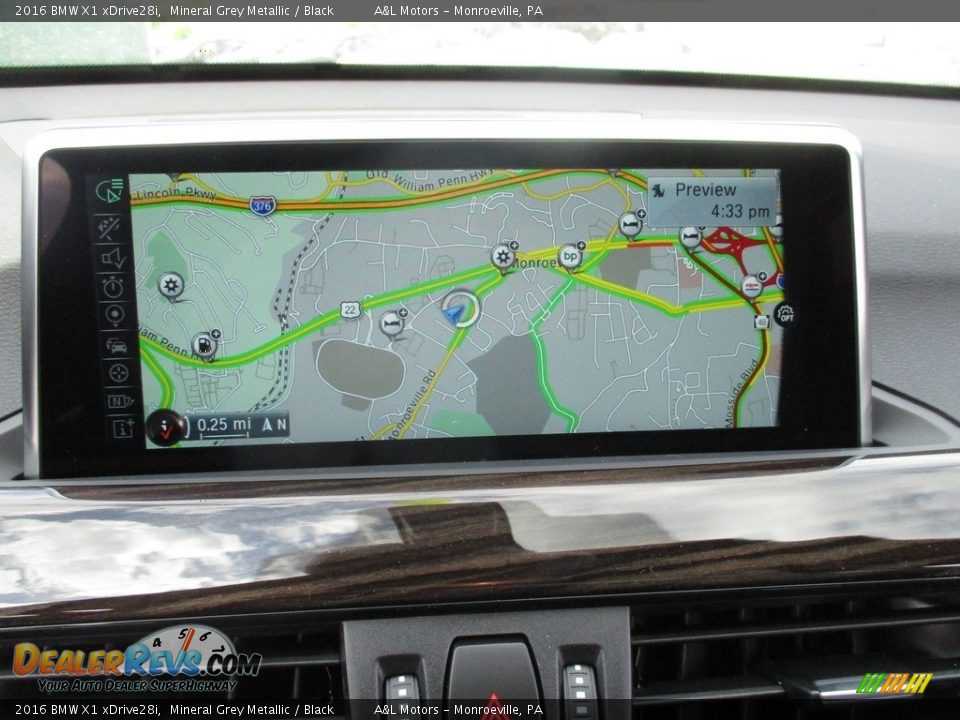 2016 BMW X1 xDrive28i Mineral Grey Metallic / Black Photo #16