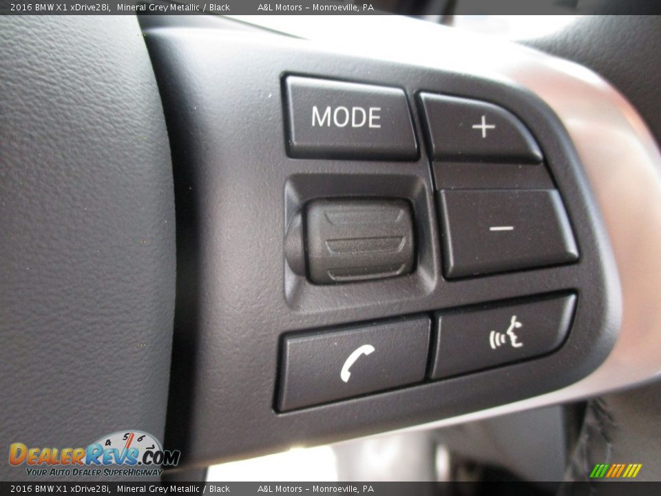 2016 BMW X1 xDrive28i Mineral Grey Metallic / Black Photo #17