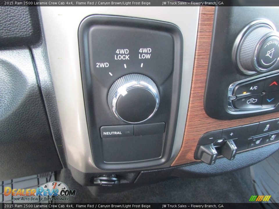2015 Ram 2500 Laramie Crew Cab 4x4 Flame Red / Canyon Brown/Light Frost Beige Photo #25
